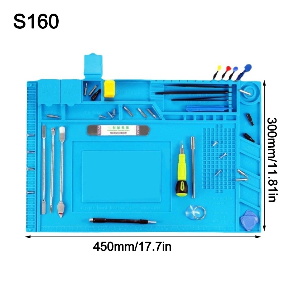 Electronics Repair Mat - Silicone Soldering Station Mat Anti-Static Heat