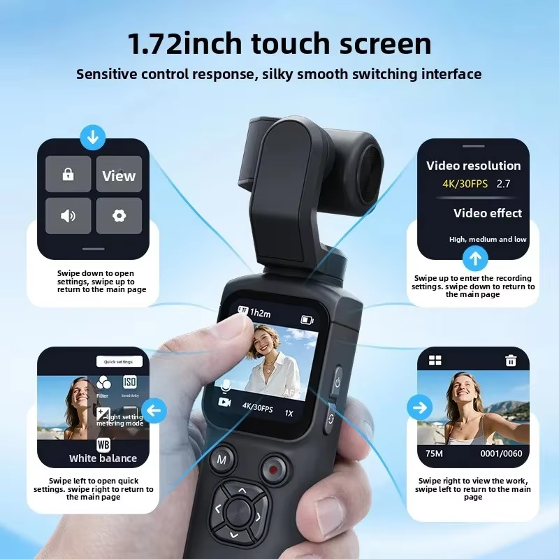 4K Live Streaming Camera Pocke - Digitizer Touch Screen ulasan dan harga