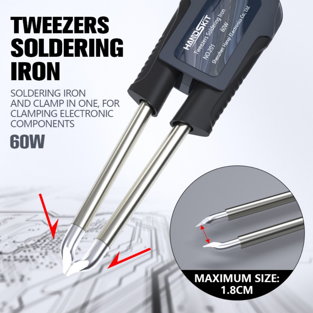 T12 Soldering Tweezer Handle – - Elektronik Repair ulasan dan harga