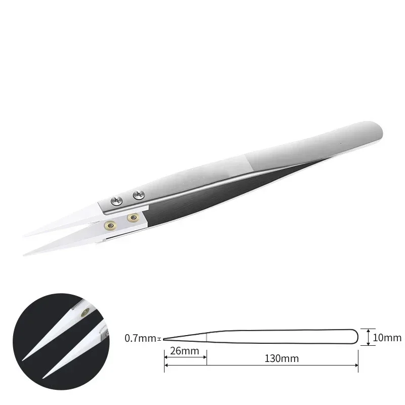 Ceramic Tweezers Straight Tip  - Elektronik Repair ulasan dan harga
