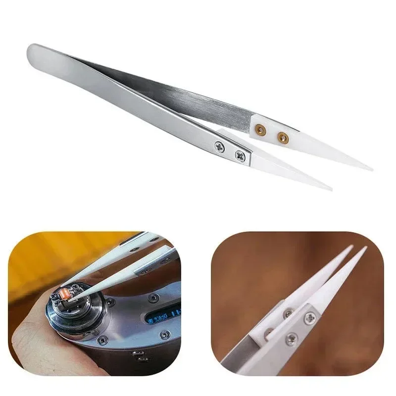 Ceramic Tweezers Straight Tip  - Elektronik Repair ulasan dan harga