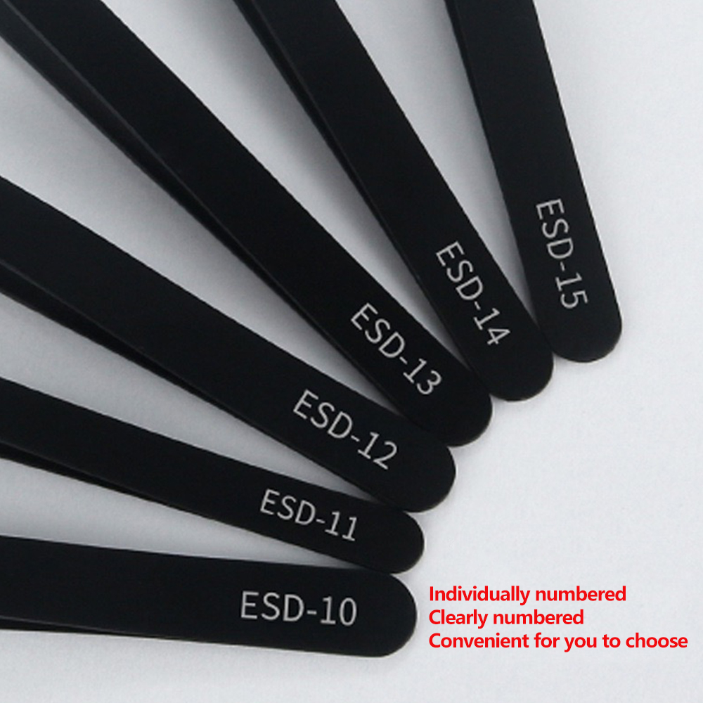6pcs Precision Tweezers Set ES - Elektronik Repair ulasan dan harga