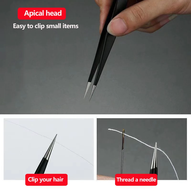 6pcs Precision Tweezers Set ES - Elektronik Repair ulasan dan harga