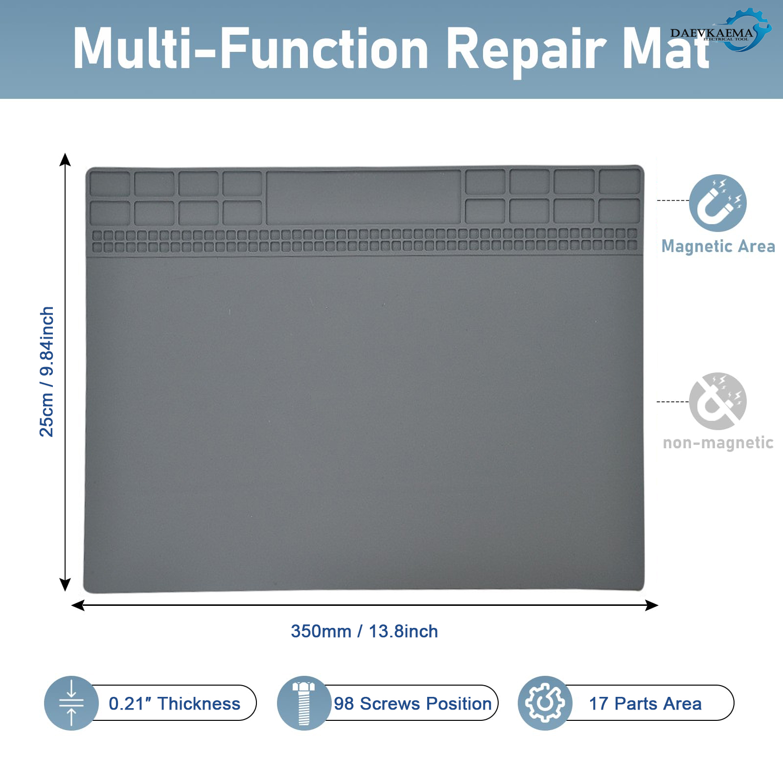 Magnetic Silicone Solder Pad 5 - Electronics Repair Mat ulasan dan harga