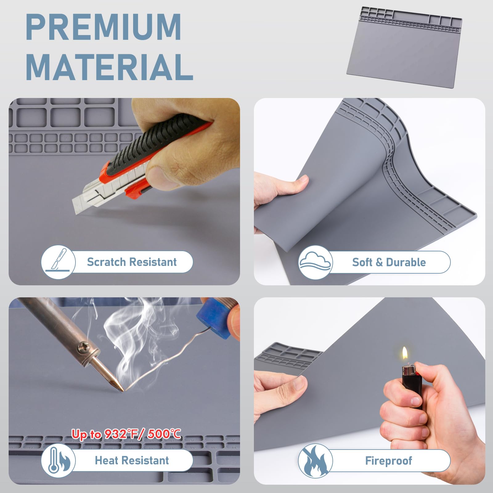 Magnetic Silicone Solder Pad 5 - Electronics Repair Mat ulasan dan harga