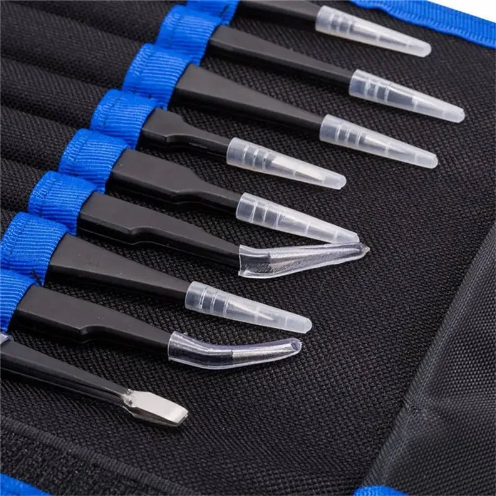 10/9Pcs Tweezers Set Stainless - Elektronik Repair ulasan dan harga