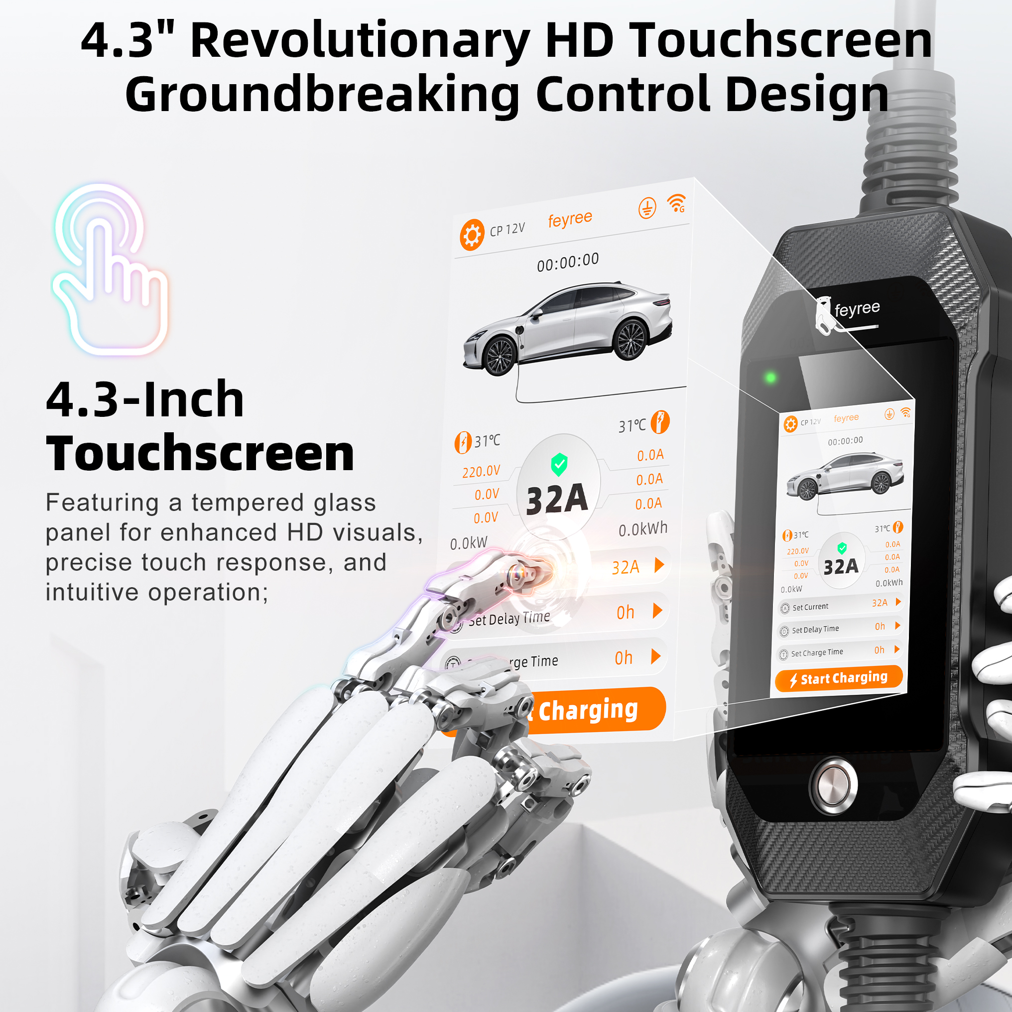 feyree 4.3'' TouchScreen Type1 - Digitizer Touch Screen ulasan dan harga