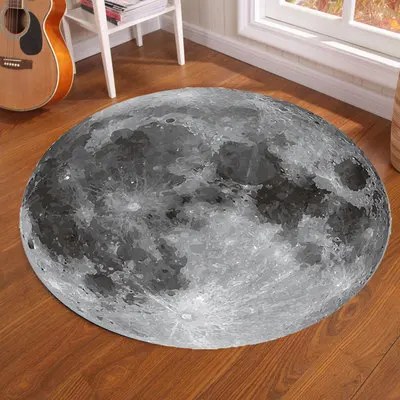 Galaxy Earth Moon Round Carpet - Electronics Repair Mat ulasan dan harga